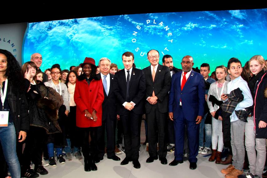 Le président AZALI au Sommet « One Planet Summit »  à Paris